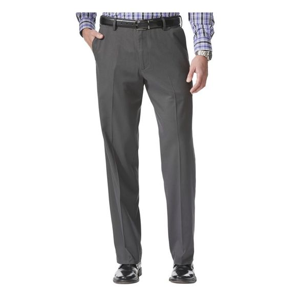 DOCKERS Mens Gray Classic Fit Stretch Pants 34 X 32 - Picture 1 of 4